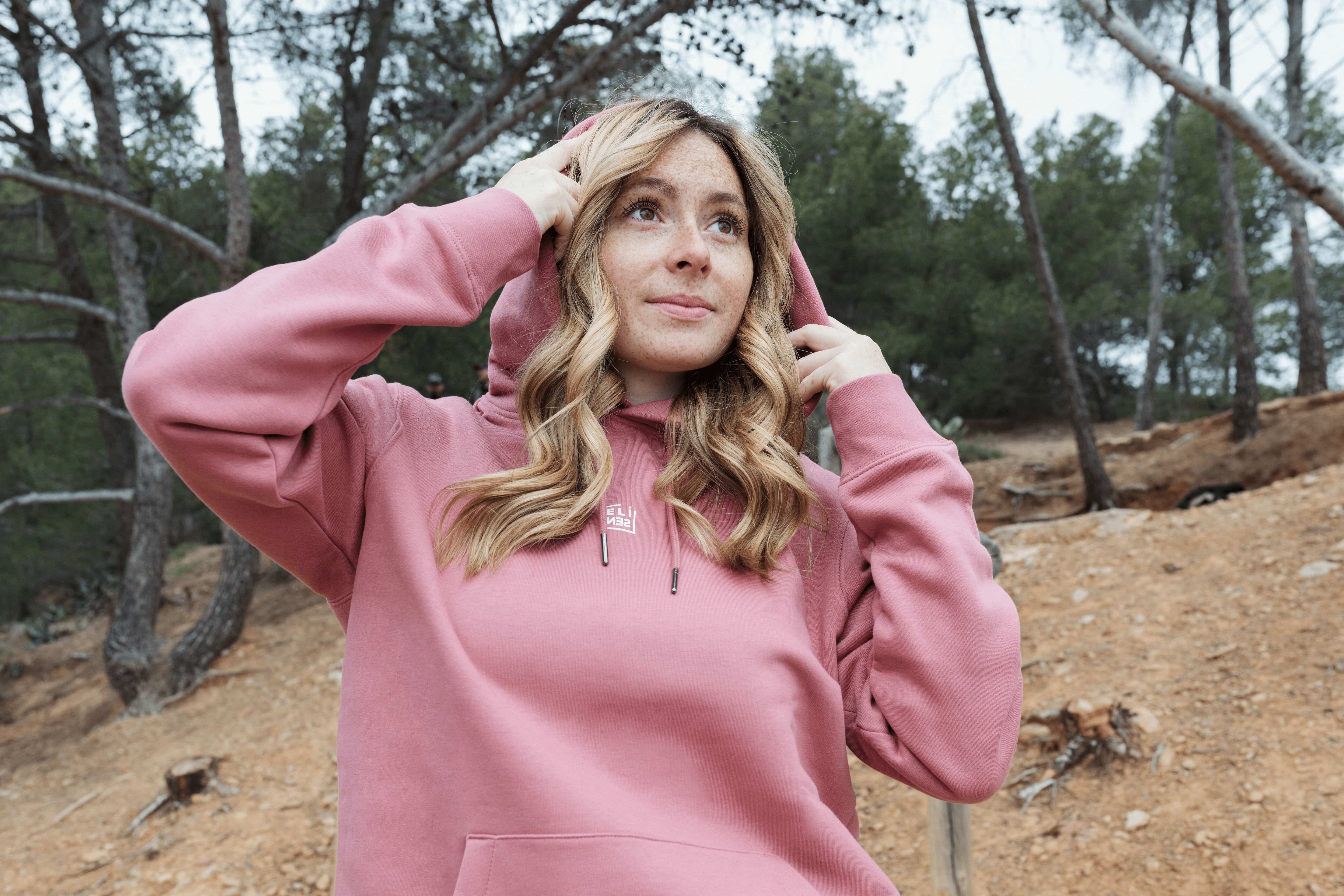 Sweat à Capuche Rose Antique